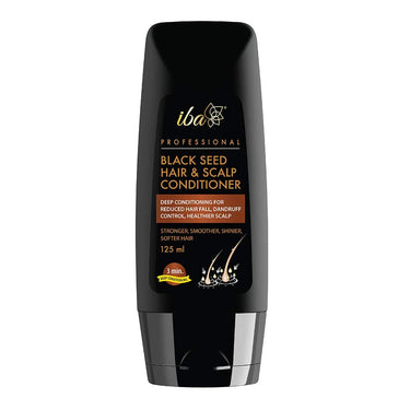 Iba Professional Black Seed Hair Scalp Conditioner | Kalonji Extract For Hair Fall Dandruff Itchy Scalp | For All Hair types | No Sulfate No Paraben | Halal Certified & Vegan - 125 ml